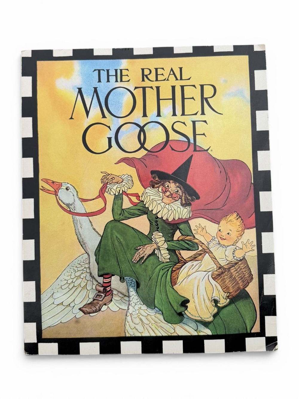 Vintage 1986 The Real Mother Goose Rand McNally Paperback Nursery Rhymes Book